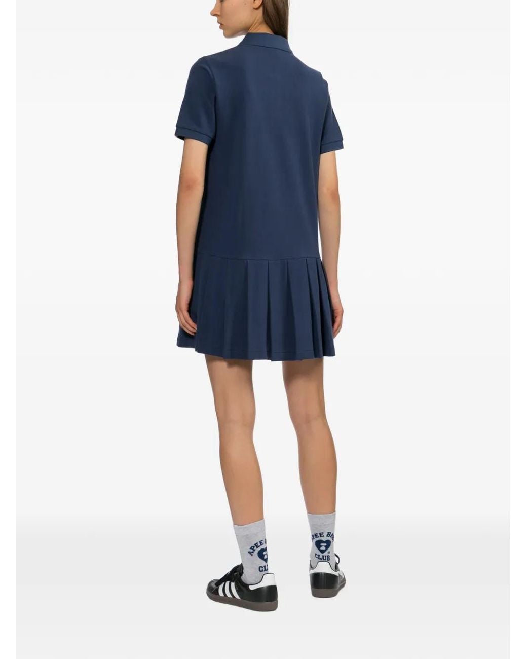AAPE BY A BATHING AP Blue Logo-Embroidered Dress