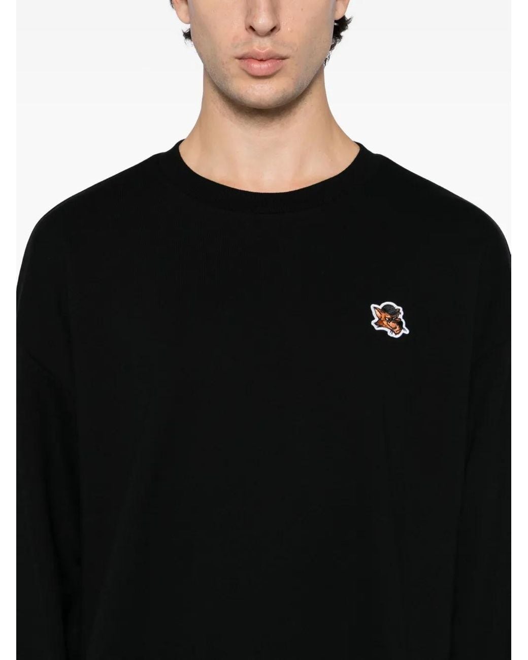 Izzue Black Logo-Print Sweatshirt for men