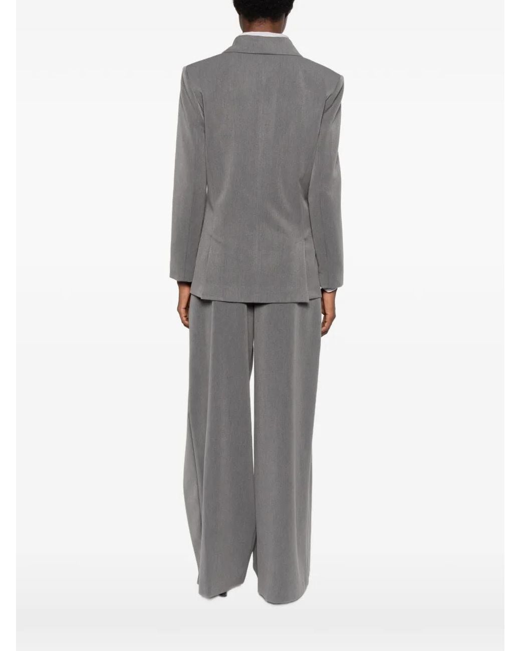 Carla G Gray Double-Breasted Peak-Lapel Blazer