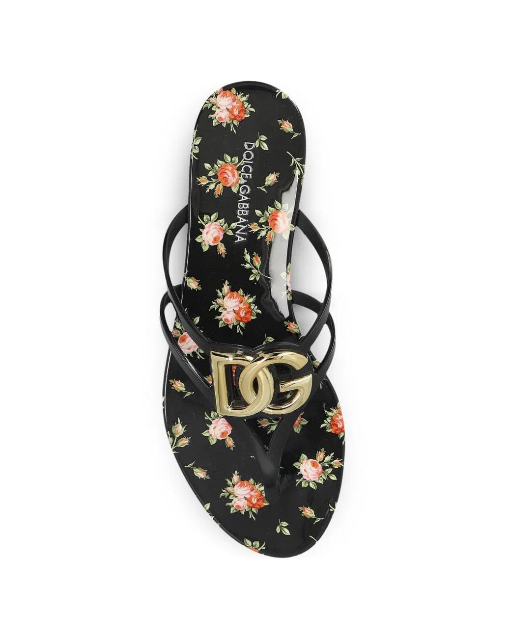 Dolce & Gabbana White Logo-Detail Slides