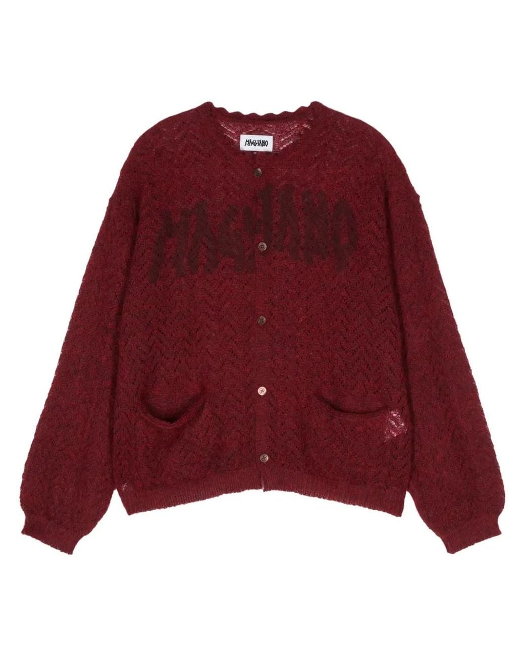 Magliano Red Logo-Detailed Cardigan for men