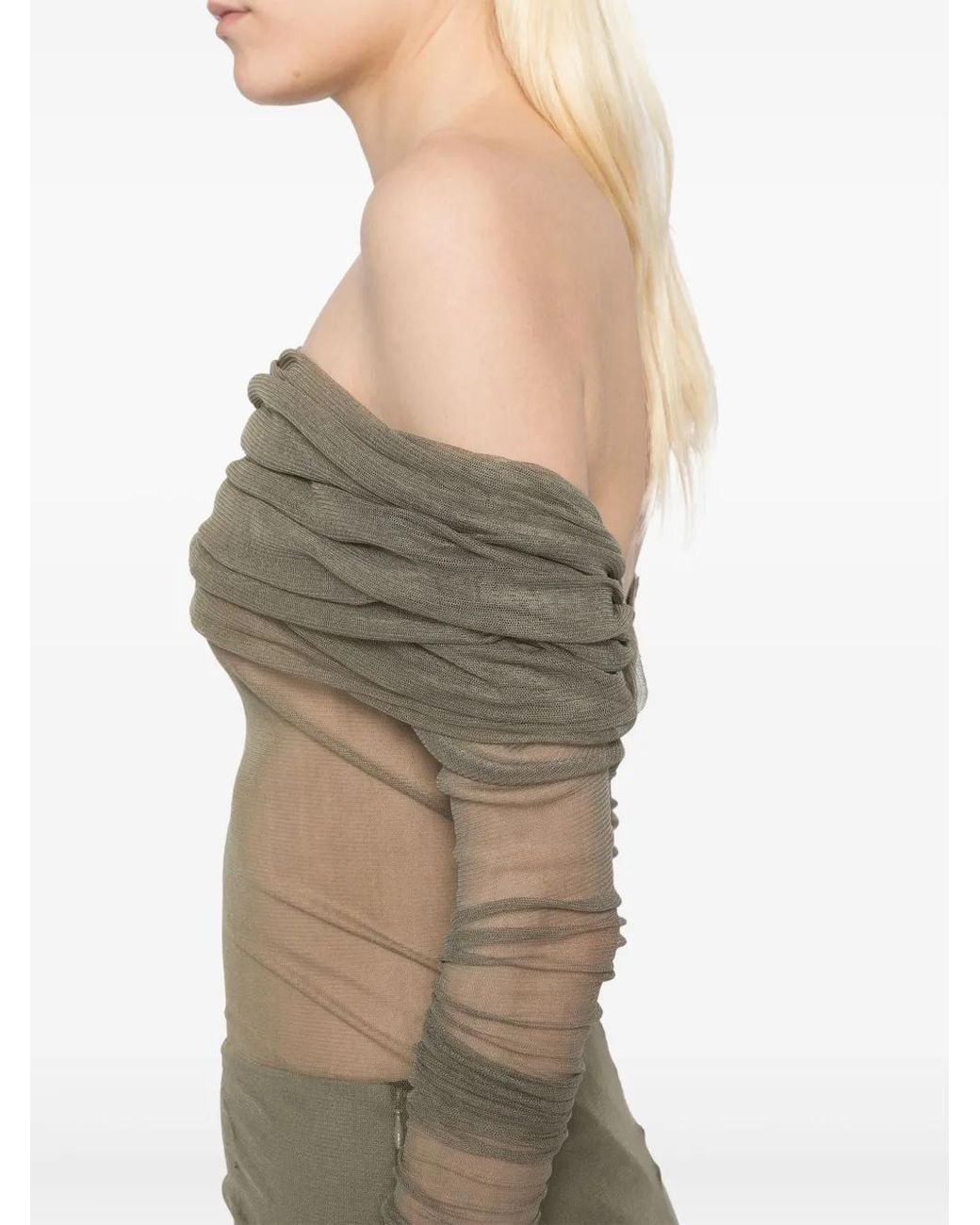 Christopher Esber Green Veiled Top