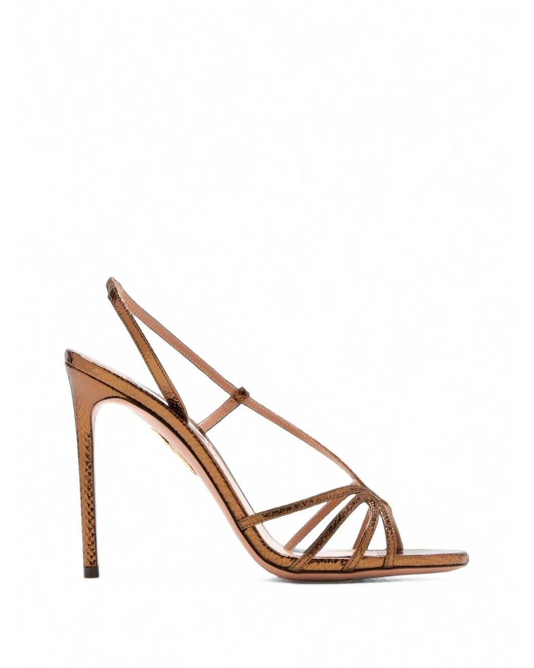 Aquazzura White Talk To Me Sandals 105