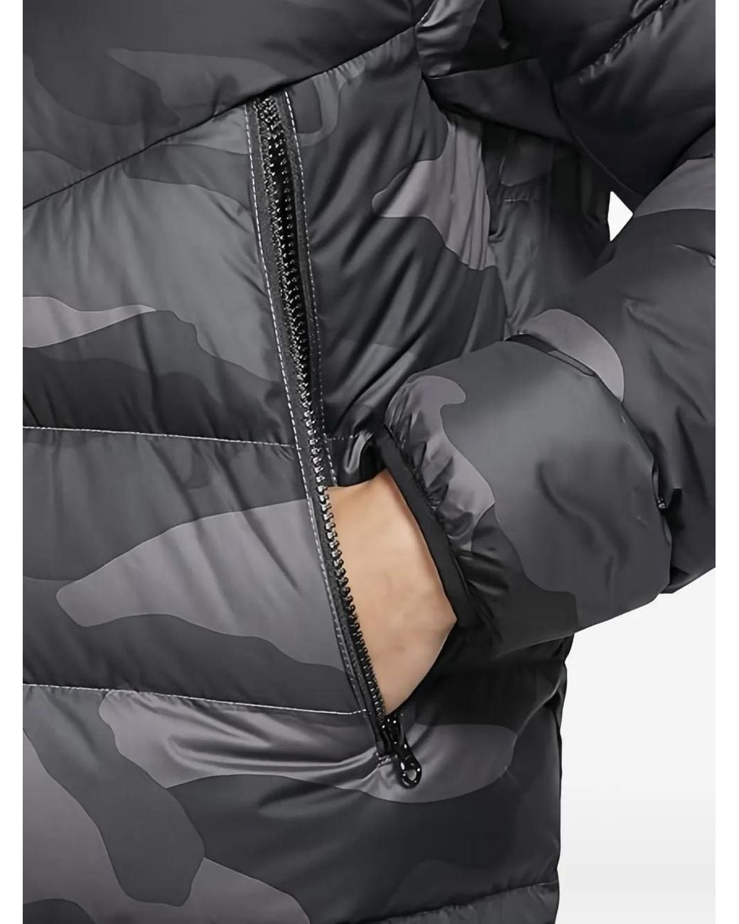 Nike Blue Down-Fill Camouflage Puffer Jacket for men