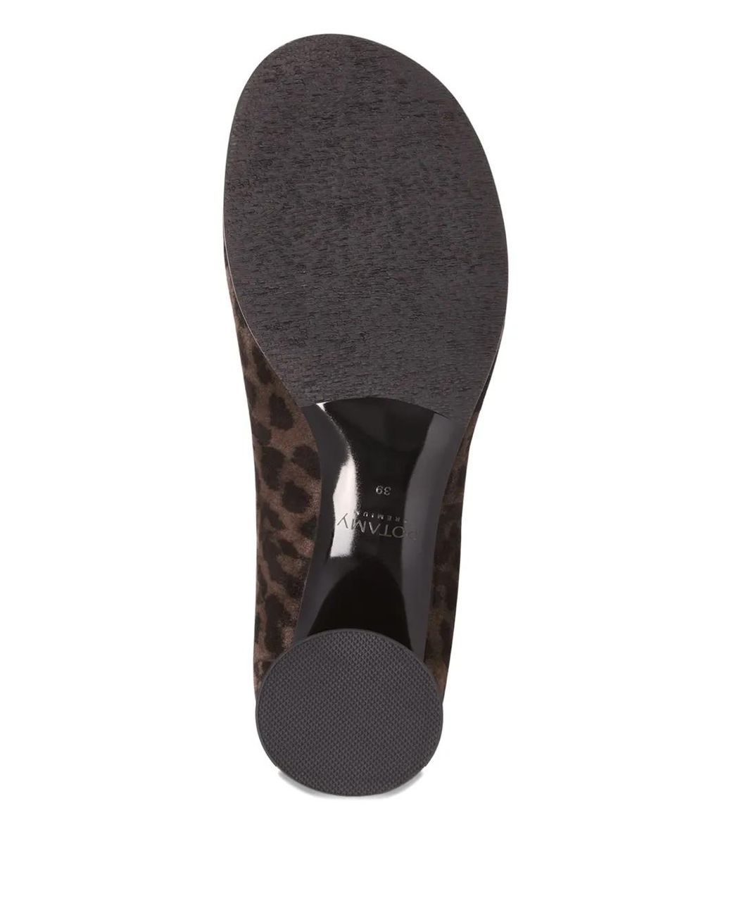 POTAMY Brown 50Mm Leopard-Print Ankle Boots