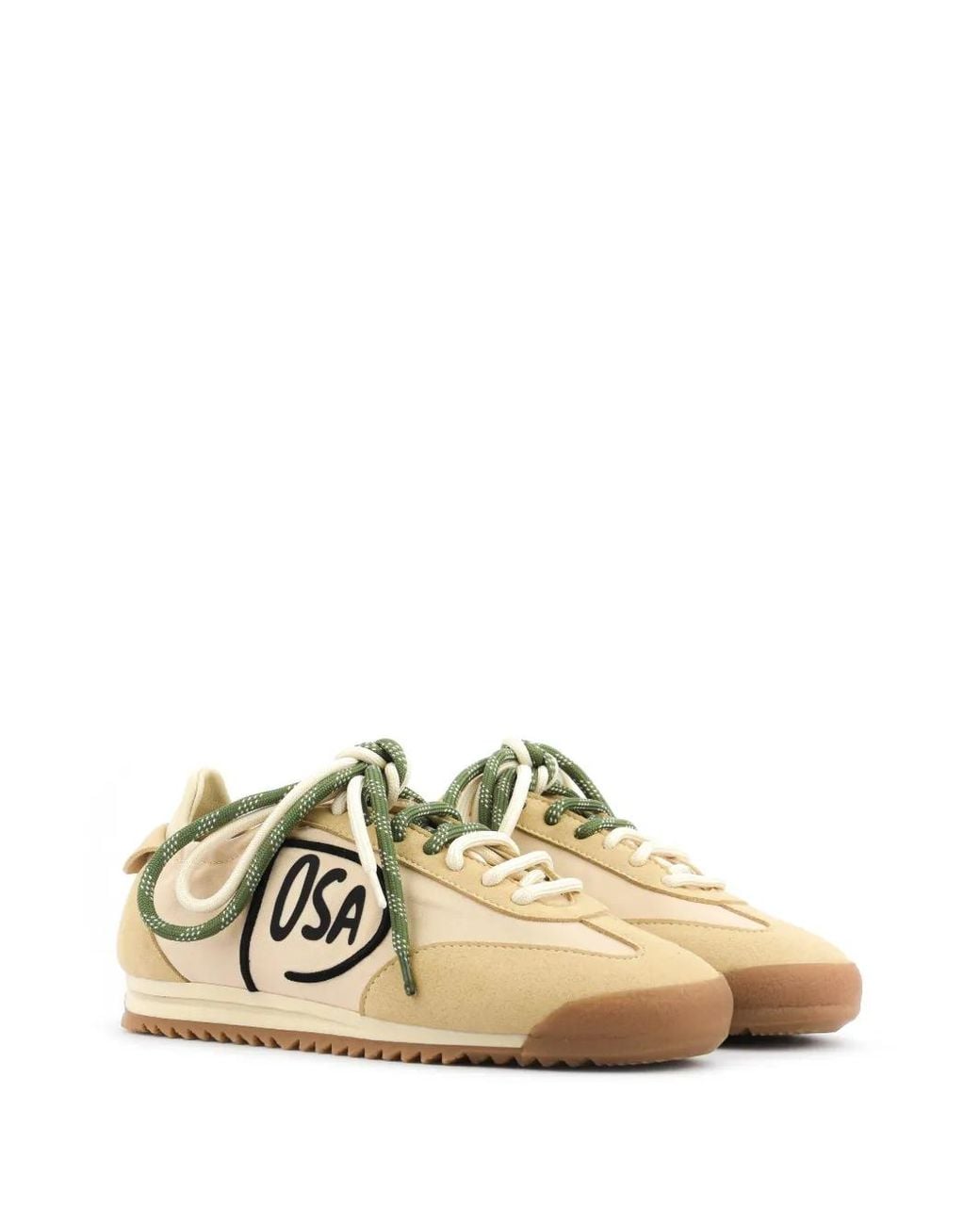 POSA White Runner Logo-Print Sneakers