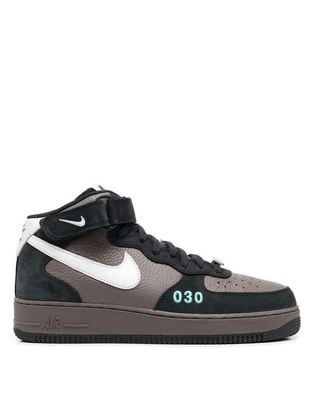 Nike Leather Air Swoosh-logo Hi-top Sneakers in Grey (Grey) for Men ...