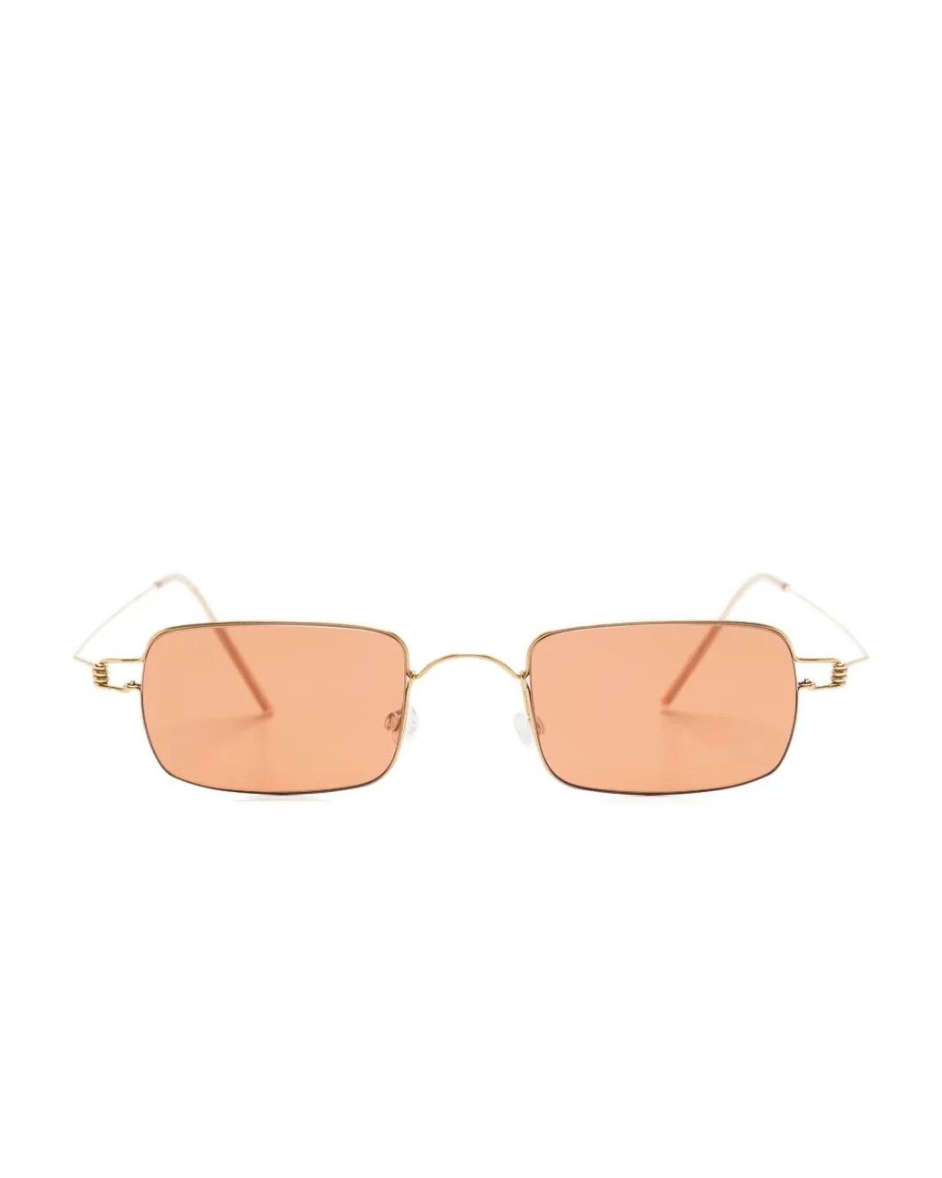 Lindberg Pink Rectangle-Frame Sunglasses