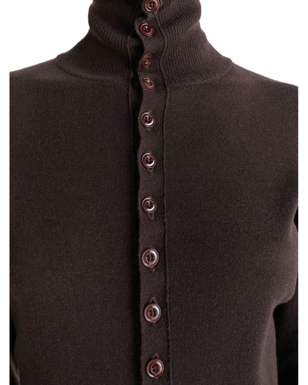 Lemaire Black Buttoned Fitted Cardigan