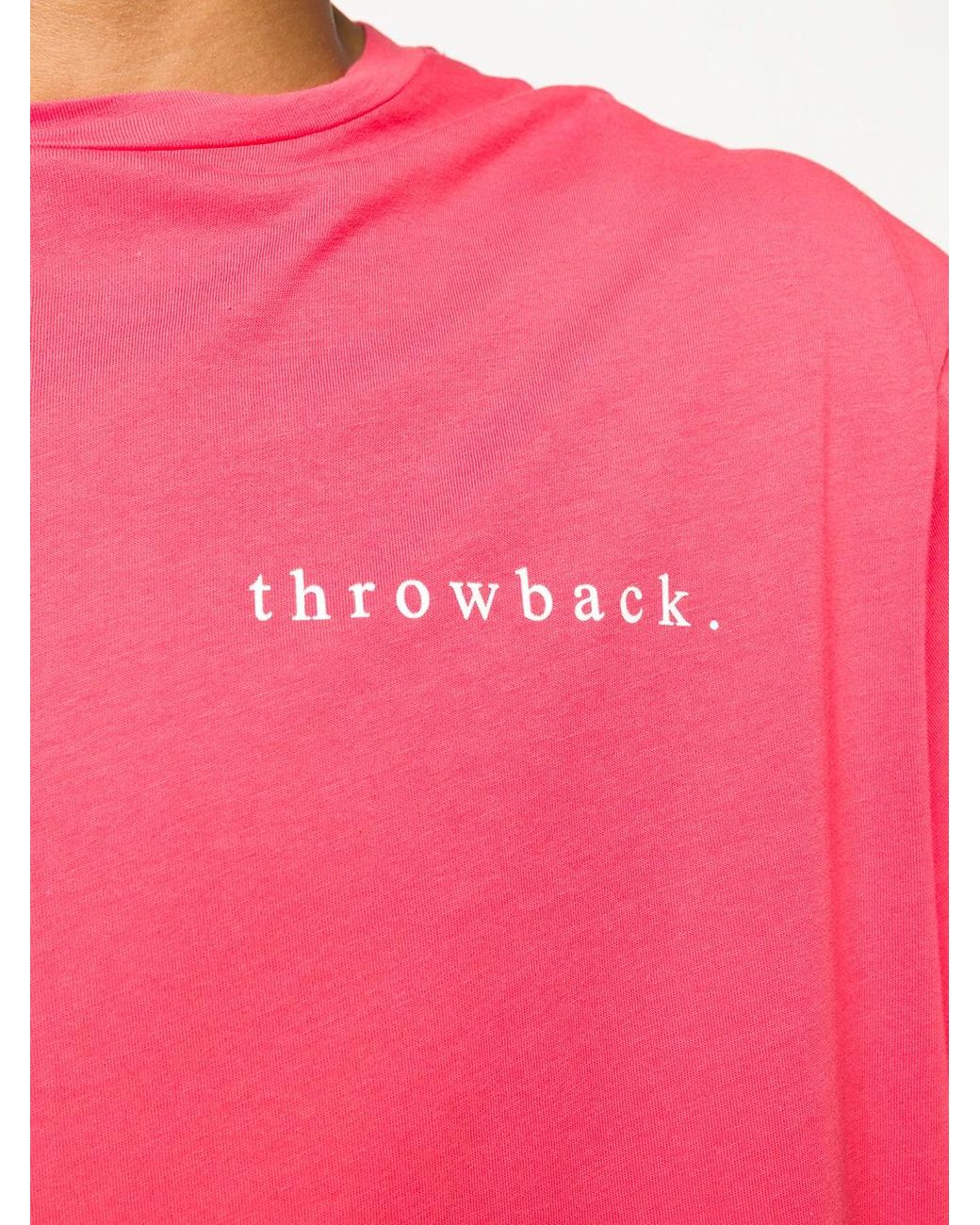 T-Shirt Oversize di Throwback. in Pink da Uomo