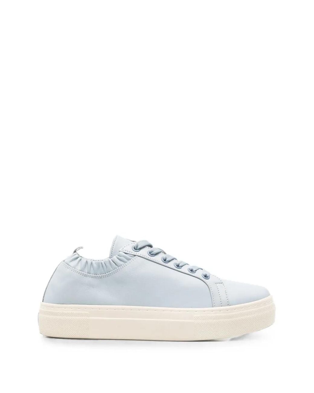 SERGIO MORETTI FIRENZE White Elasticated-Collar Sneakers
