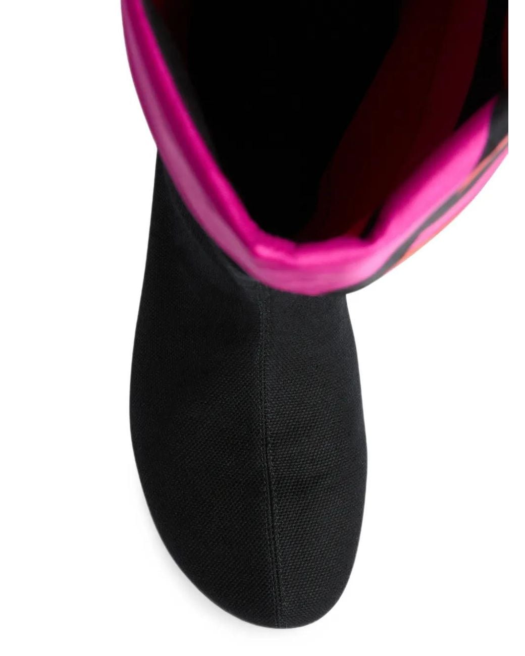 Emilio Pucci Black Boots With Printed Details