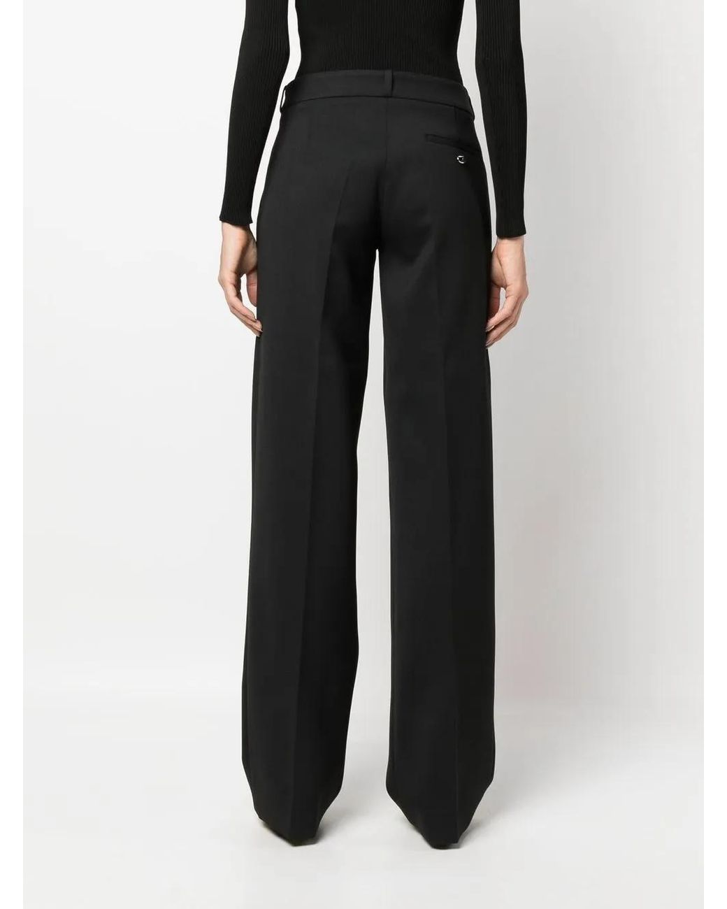 Coperni Black High-Waist Straight-Leg Trousers