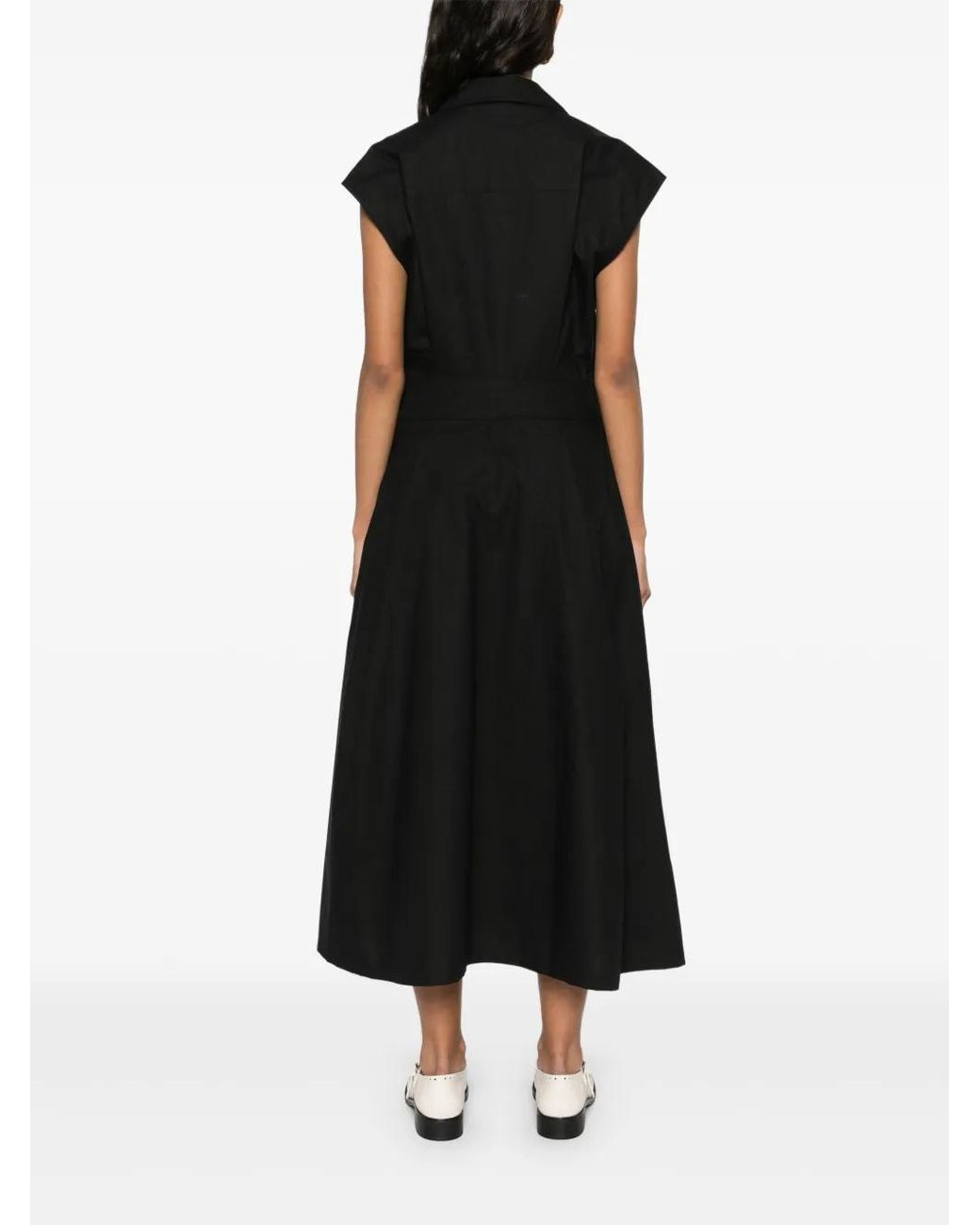 A.P.C. Black Athéna Midi Dress