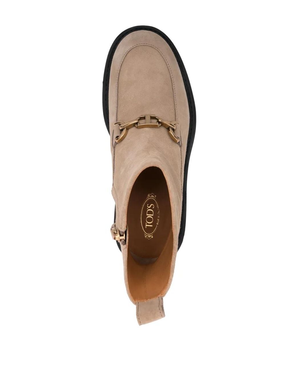 Tod's Natural Chunky Ankle Boots For