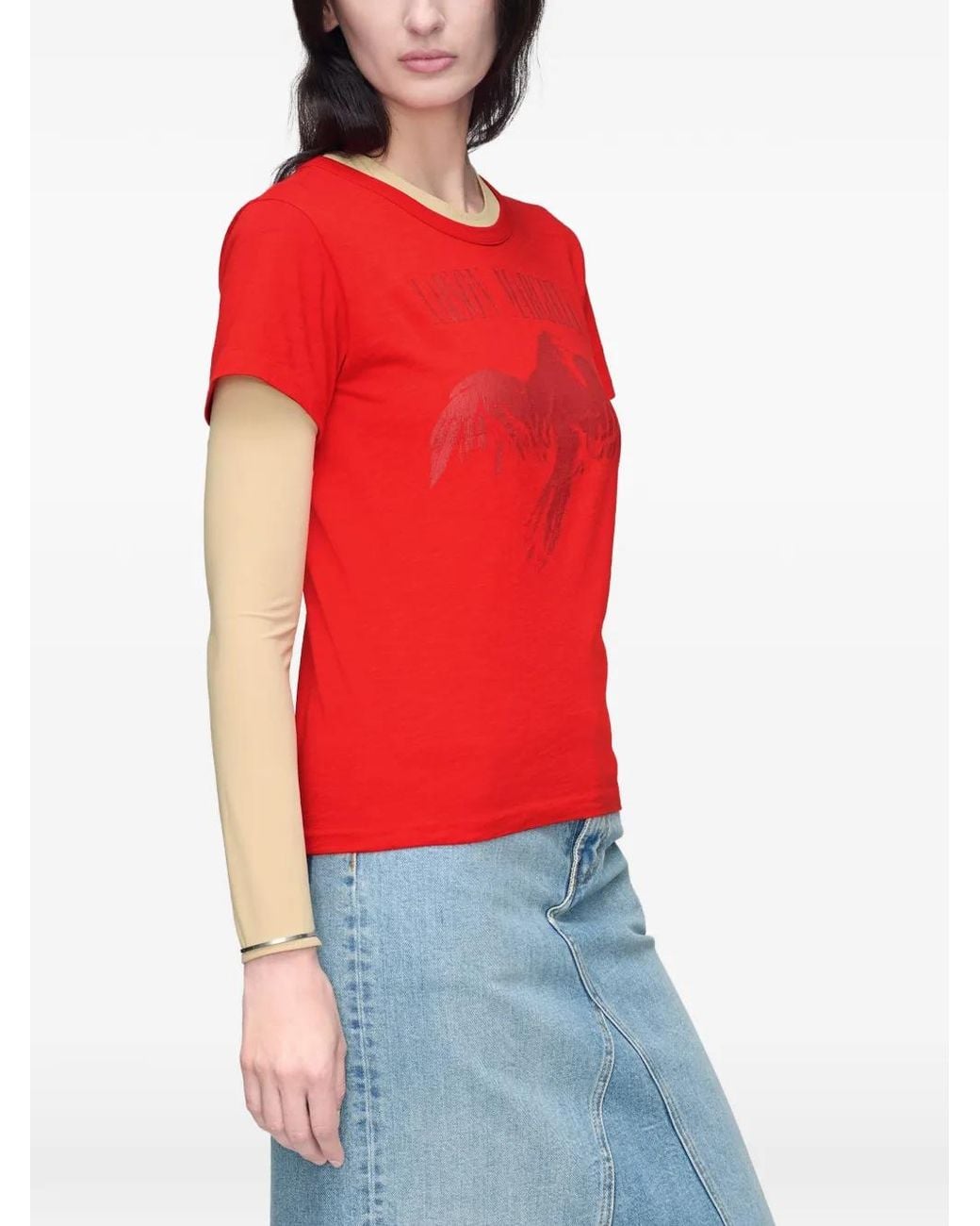 Maison Margiela Red Cotton T-Shirt
