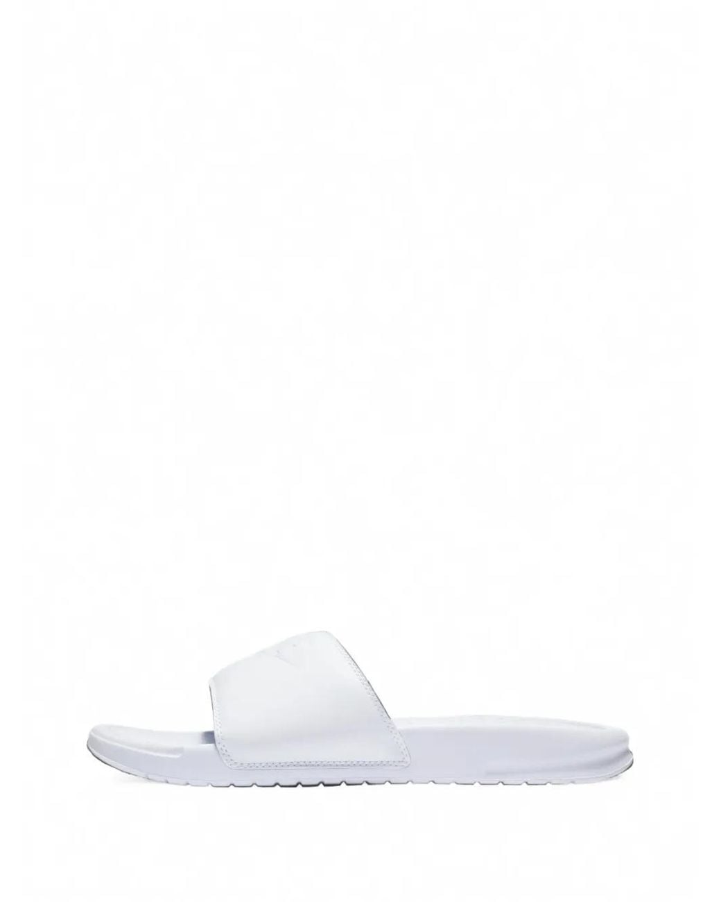 Nike White Benassi Jdi Slides