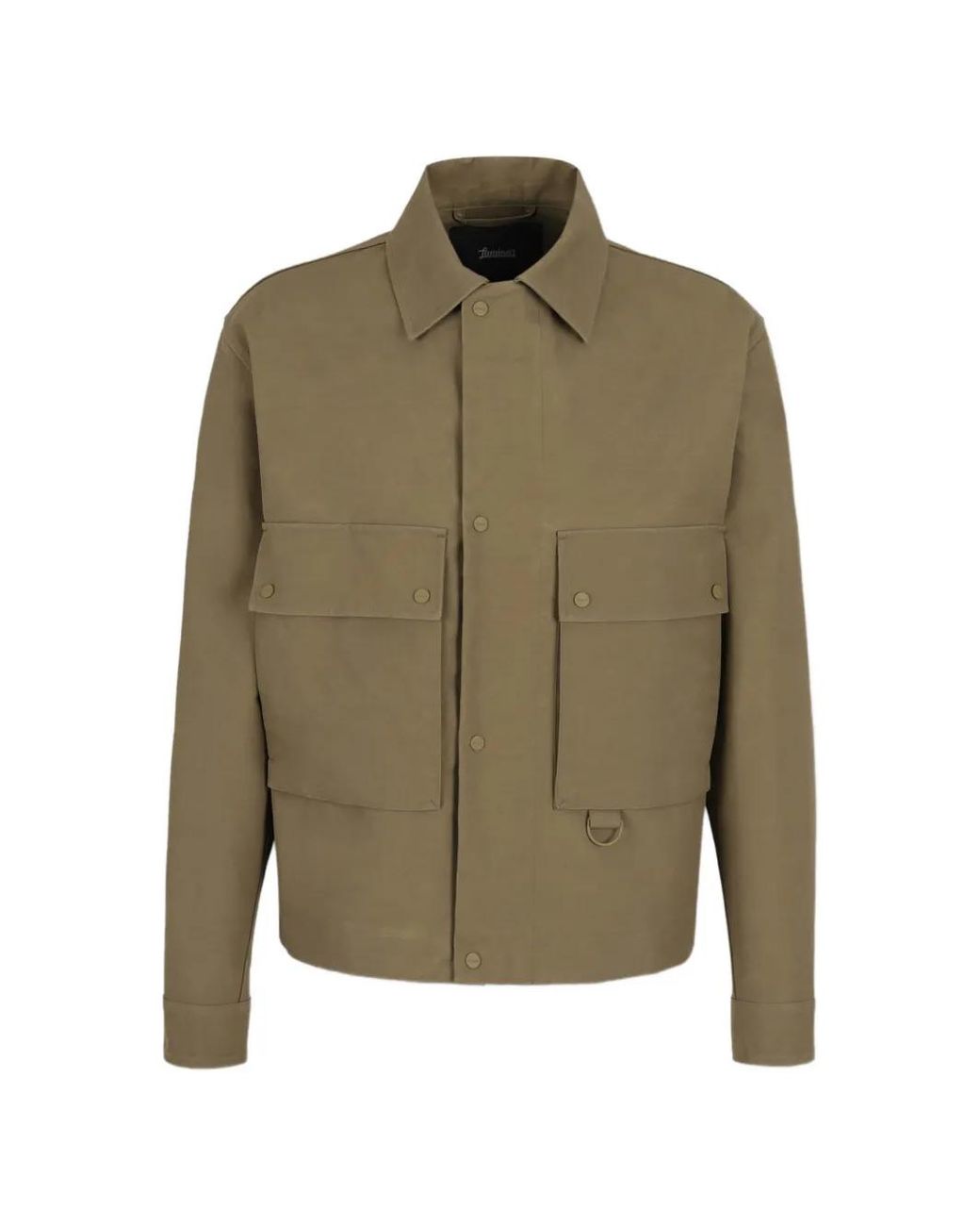 Laminar Green Button Chest-Pocket Jacket for men