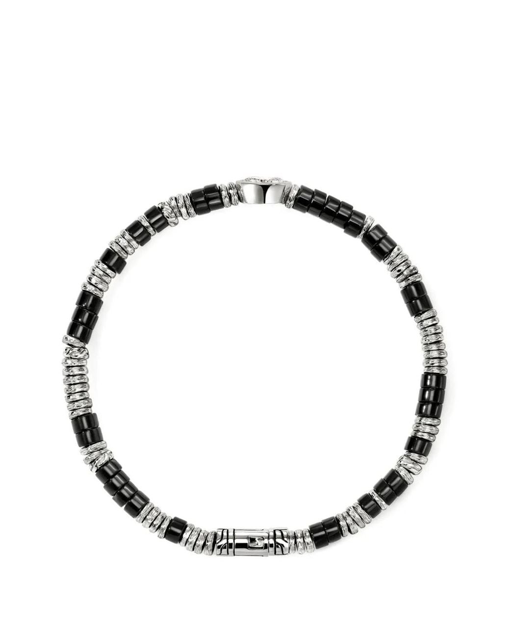 John Hardy Metallic Heishi Diamond Bracelet