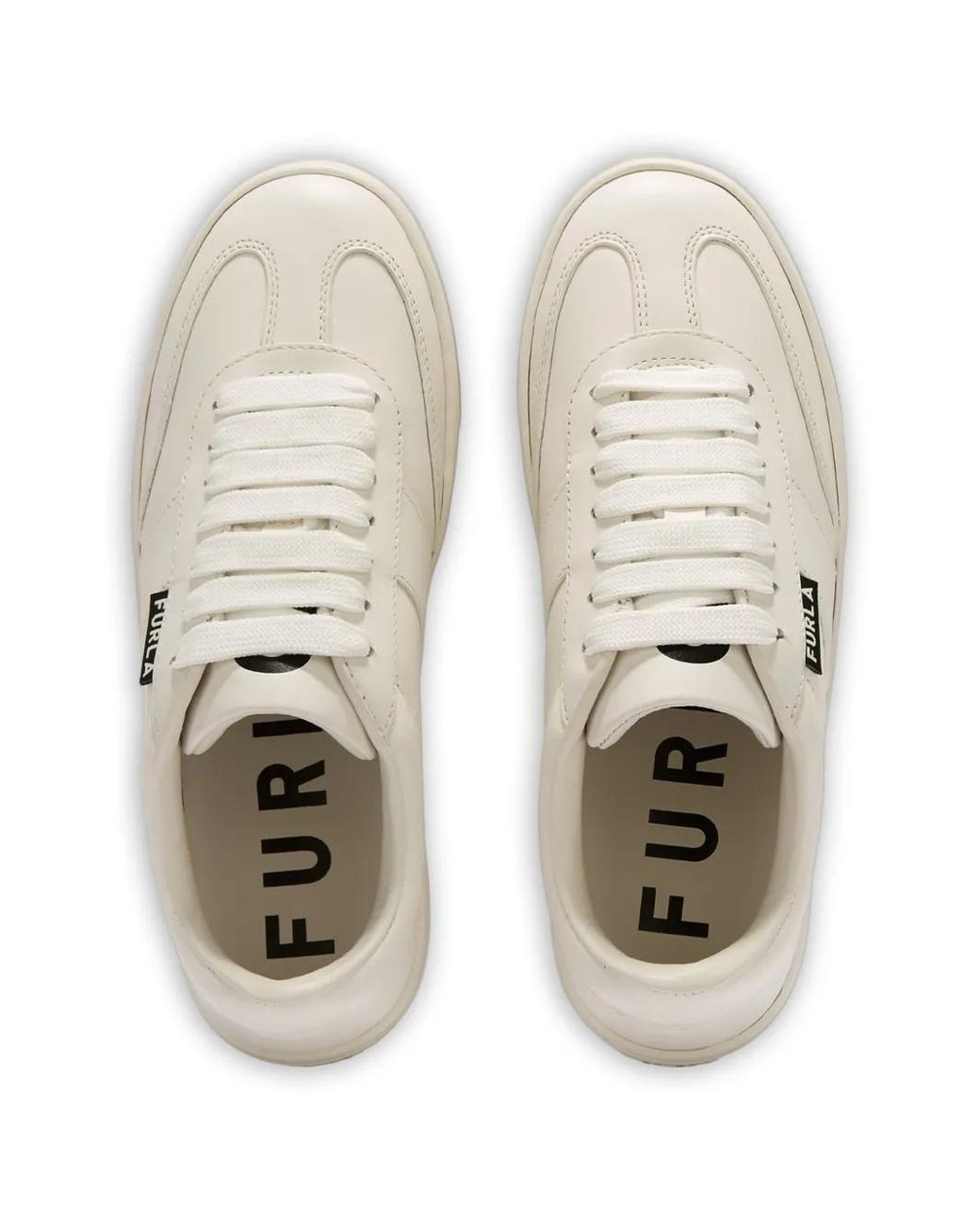 Furla White Baskets Step En Cuir