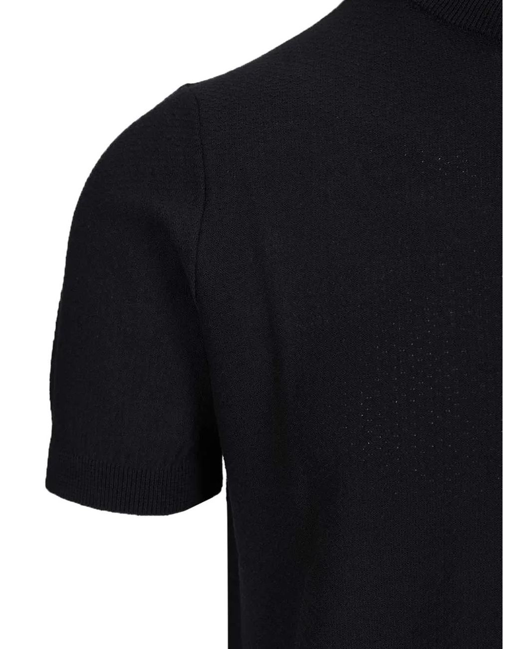 Al Duca D'aosta Black Short Sleeve T-Shirt for men