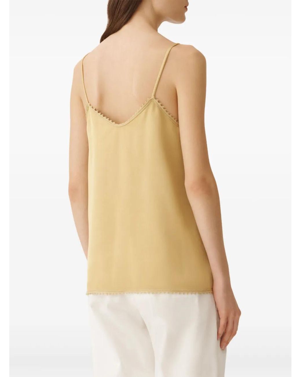 Fabiana Filippi Natural Satin Cami Top