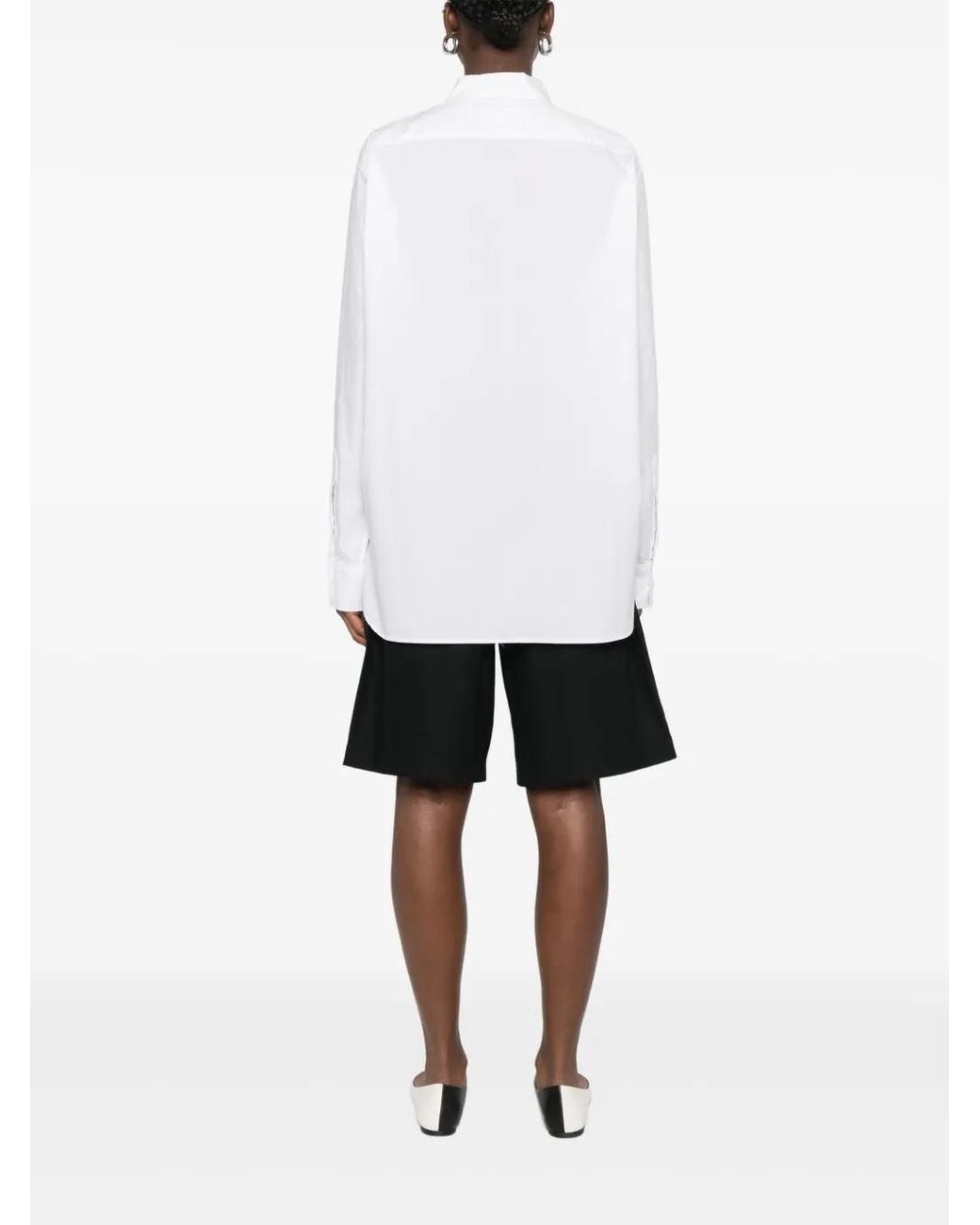6397 White Long-Sleeve Button-Down Shirt