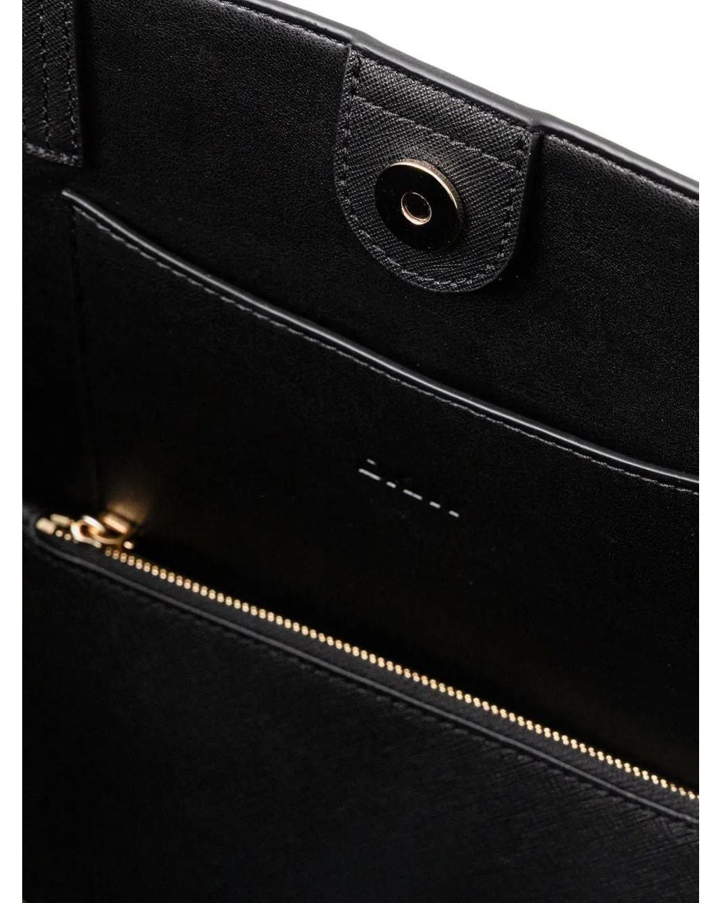 DKNY Black Logo-Plaque Tote Bag