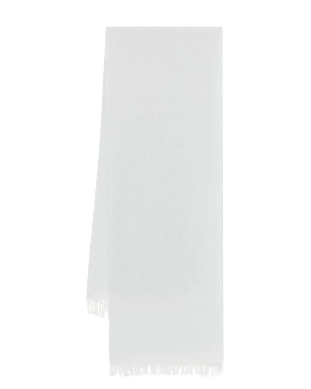 D'Aniello White Cashmere Scarf