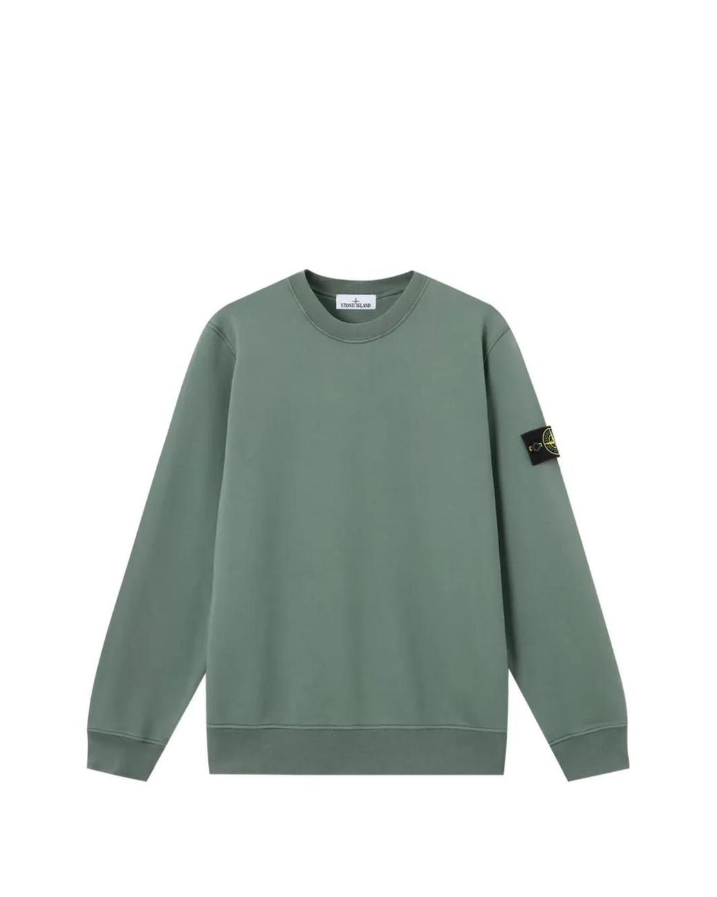 Stone Island Green 6100060 Organic Cotton Fleece Sweatshirt for men