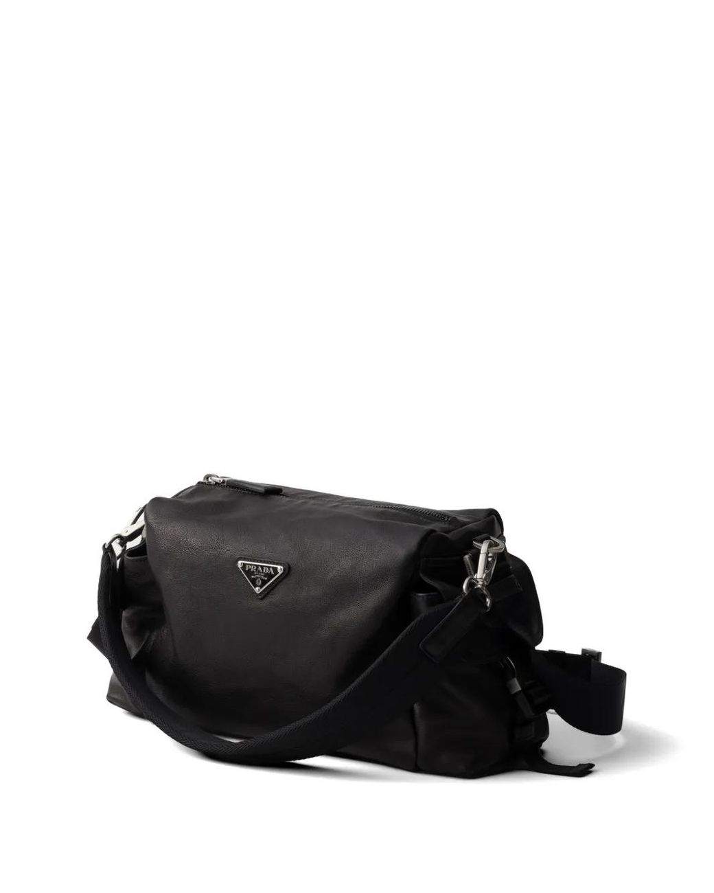 Prada Black Explore Leather Bag for men