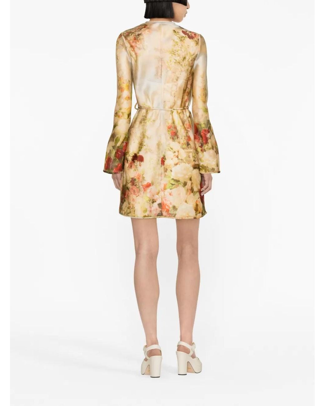 Zimmermann Natural Luminosity Floral-Print Silk Minidress
