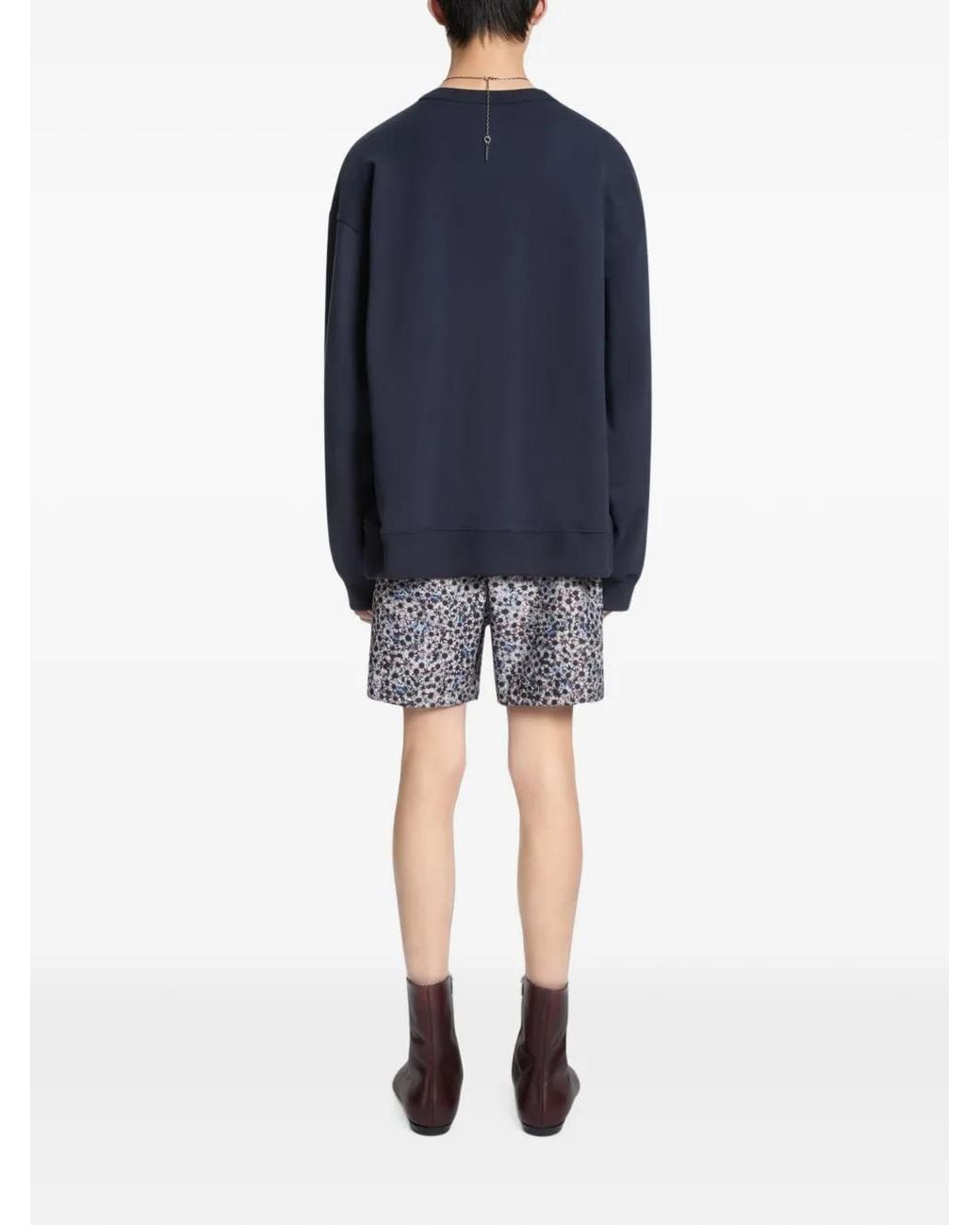 Dries Van Noten White Printed Swim Shorts for men