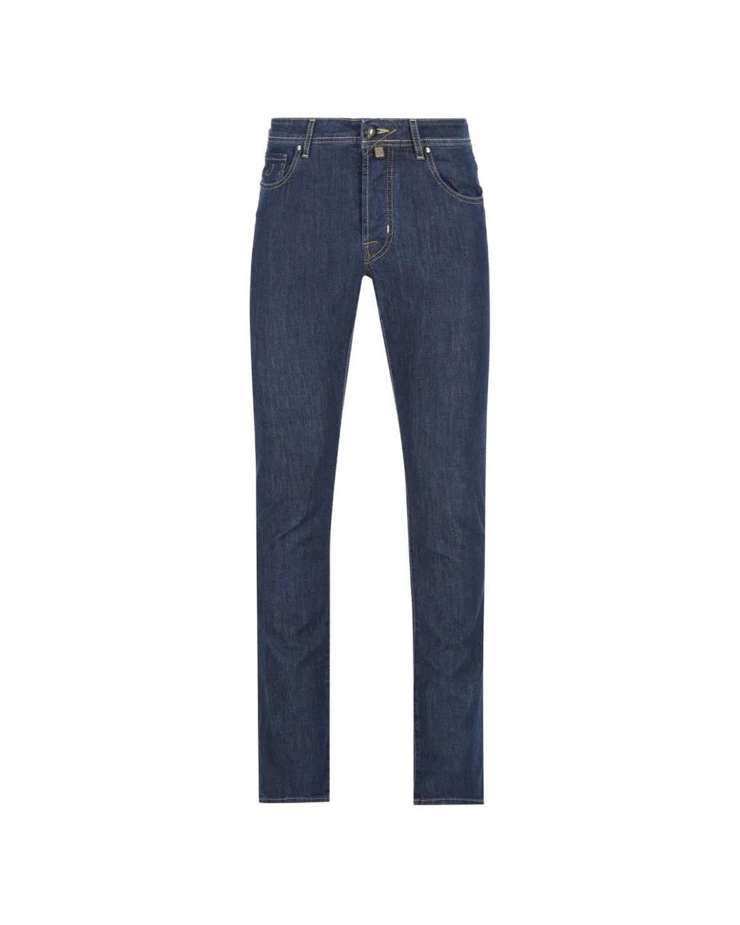 Jacob Cohen Blue Bard Five-Pocket Sli-Fit Jeans for men