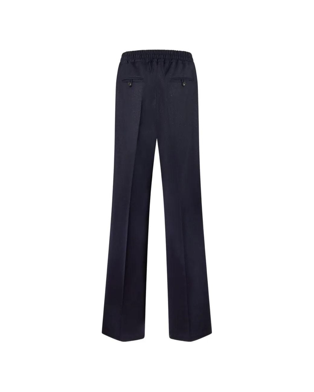 Kiton Blue Glitter-Effect Drawstring Trousers