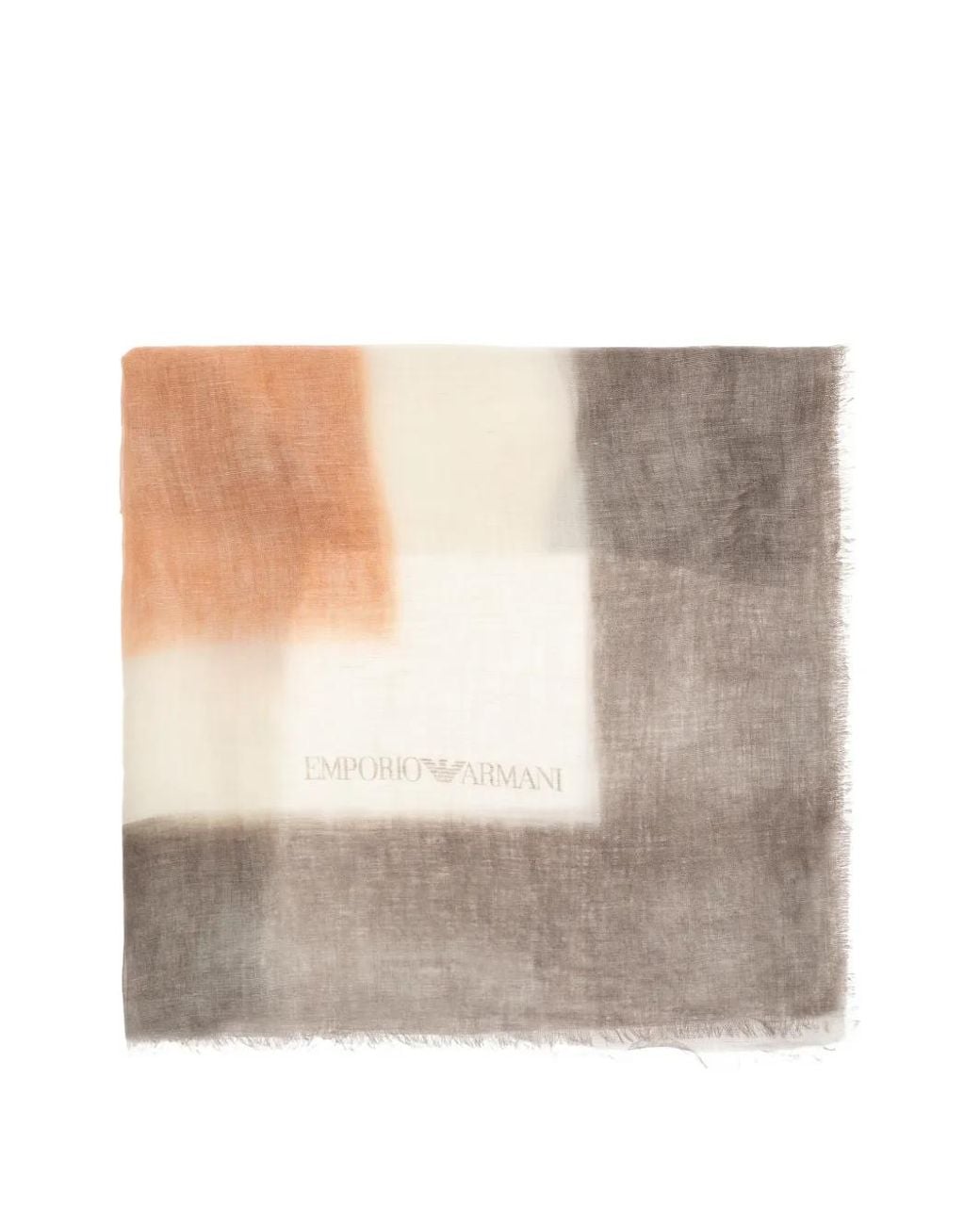 Emporio Armani Natural Frayed Scarf