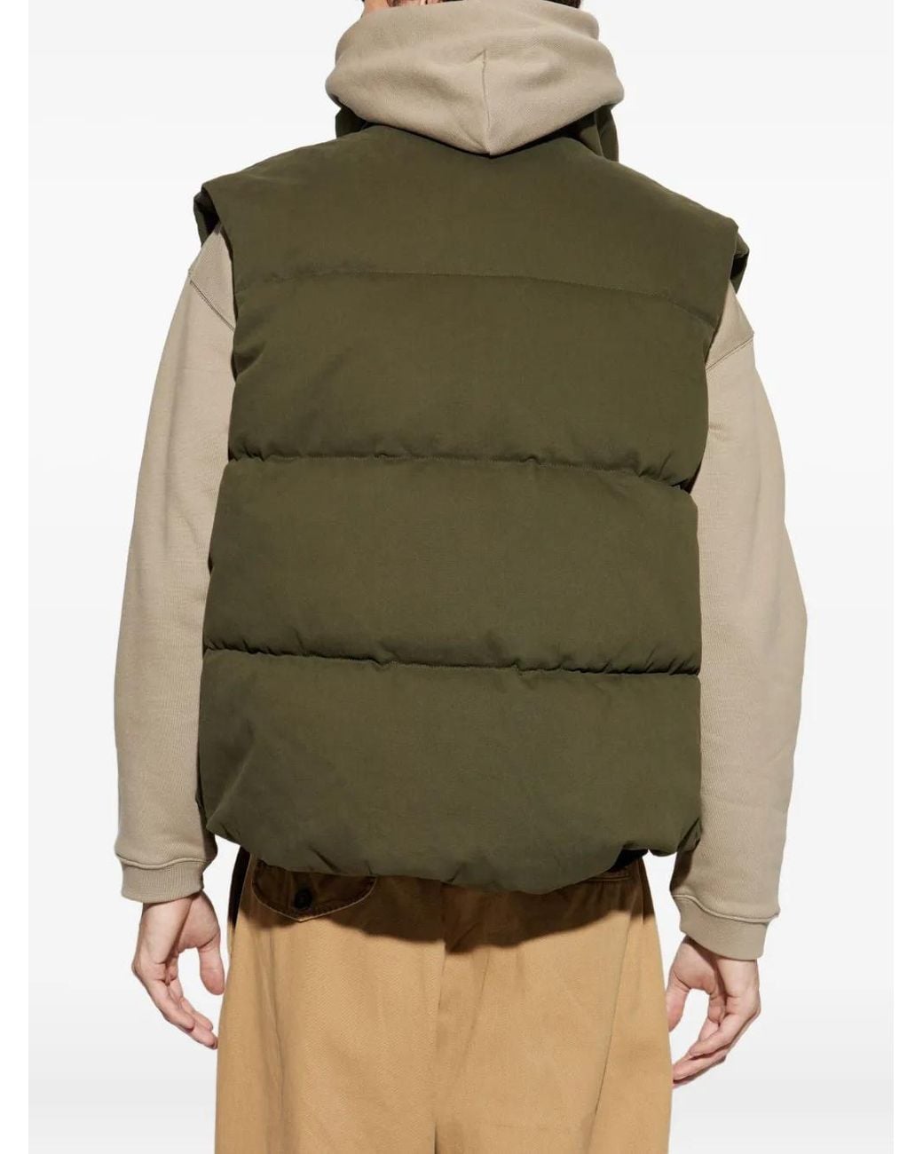 DSquared² Green Quilted Vest for men