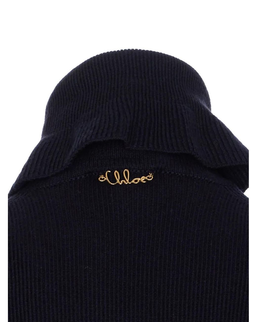 Jersey Con Cuello Alto Chloé de color Blue