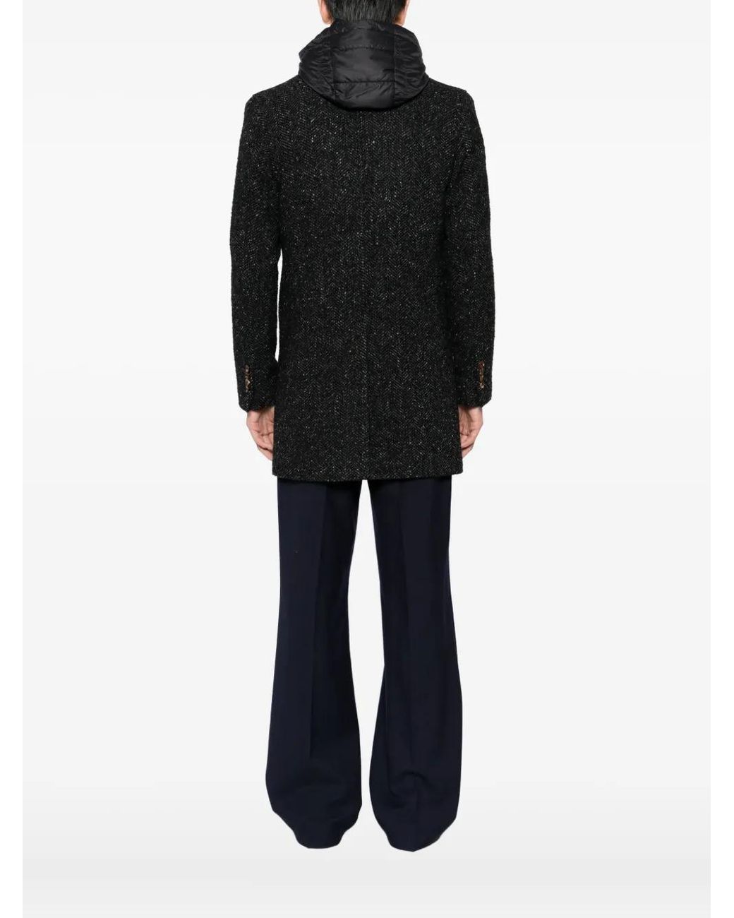 KIRED Black Jaya Single-Breasted Coat for men