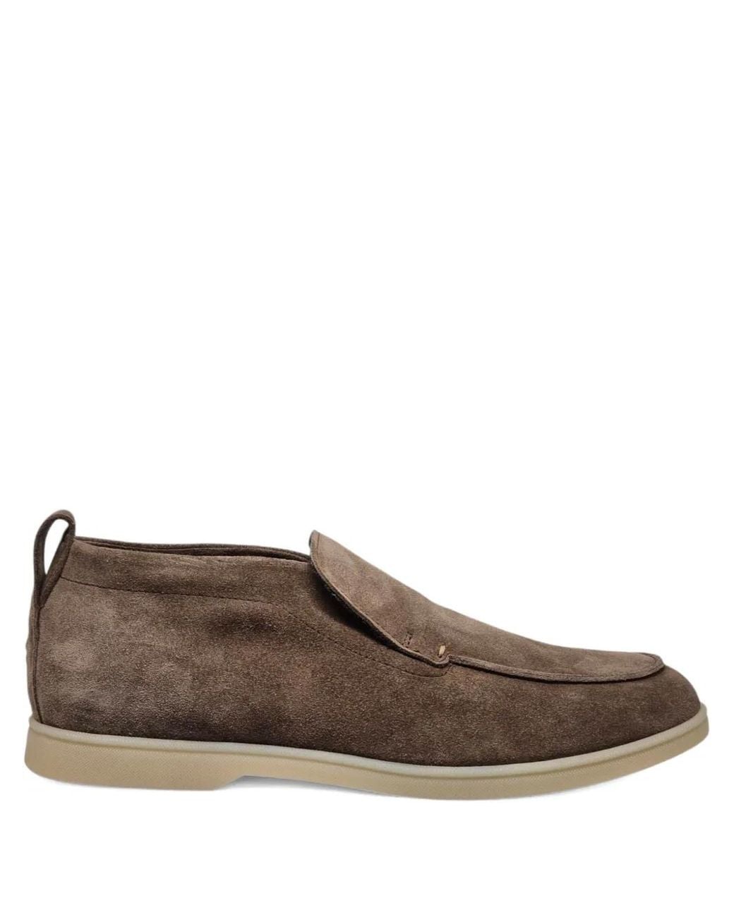 Henderson Brown Pull-Tab Loafers for men