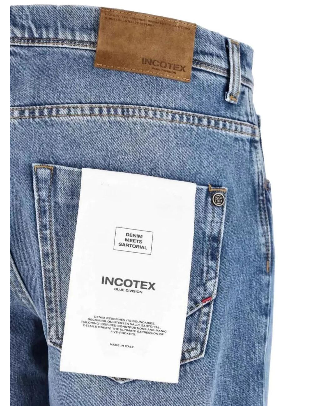 Incotex Blue Five-Pocket Jeans for men