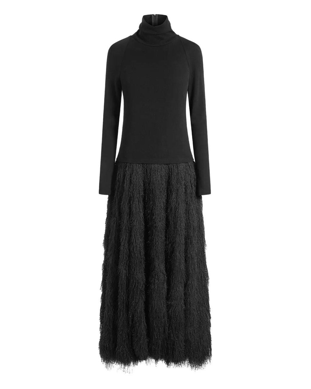 16Arlington Black Itta Midi Dress