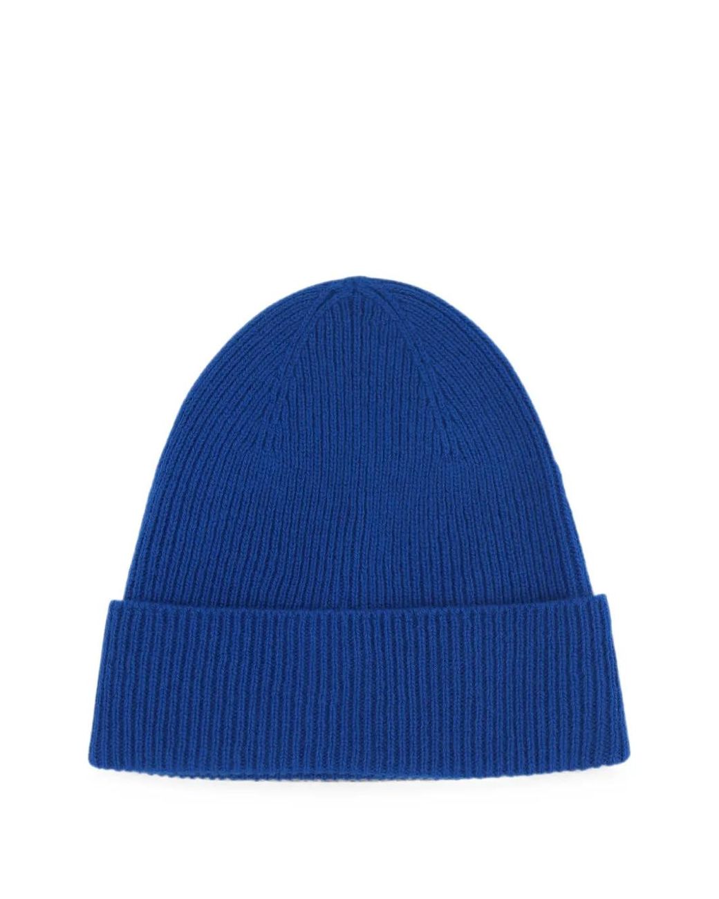 Tom Ford Blue Logo-Patch Beanie Hat for men