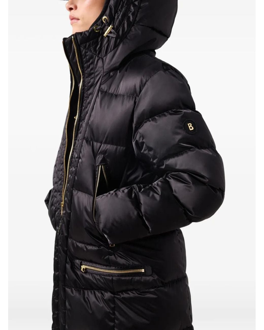 Bogner Black Suna Padded Coat