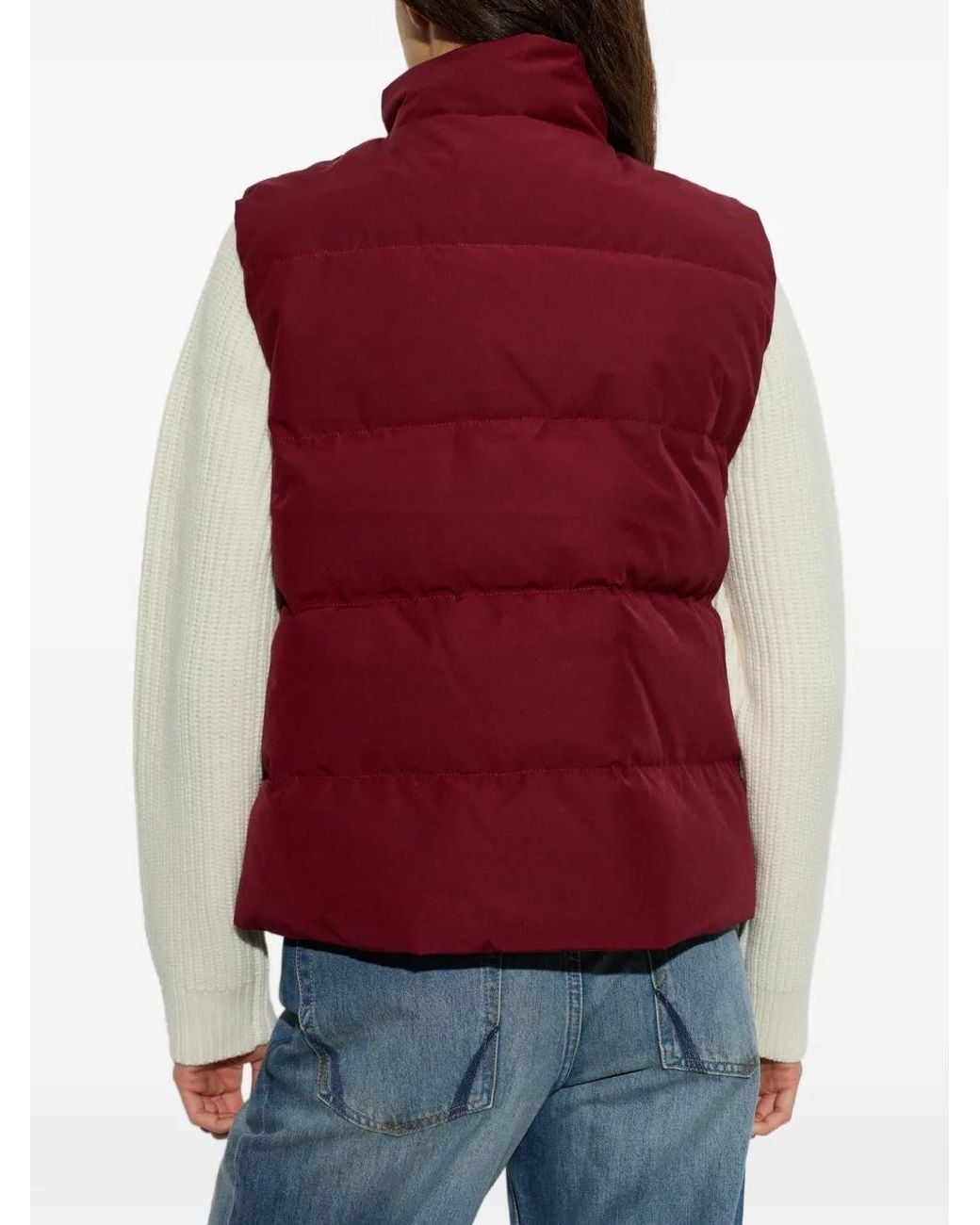 Canada Goose Red Quilted Down Gilet