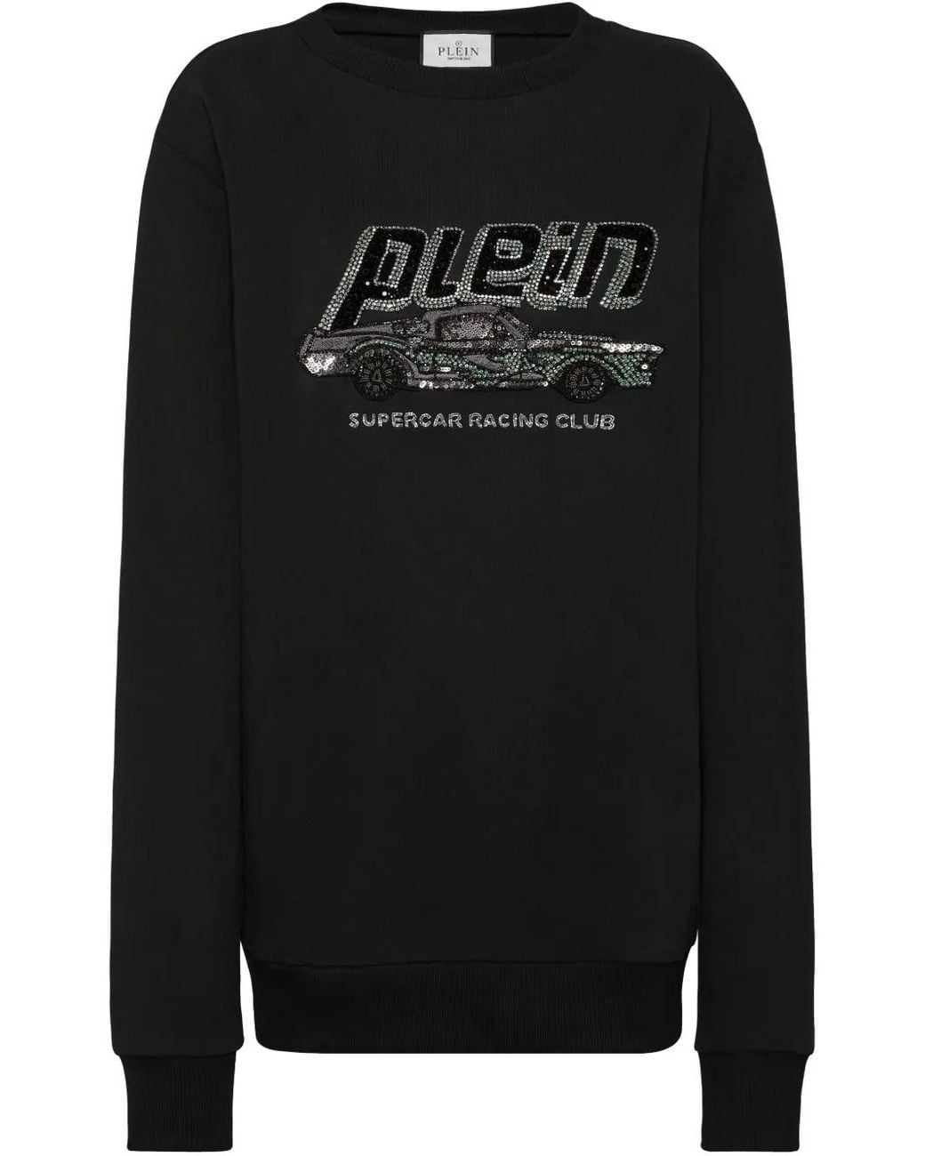 Philipp Plein Black Cars Racing Sweatshirt