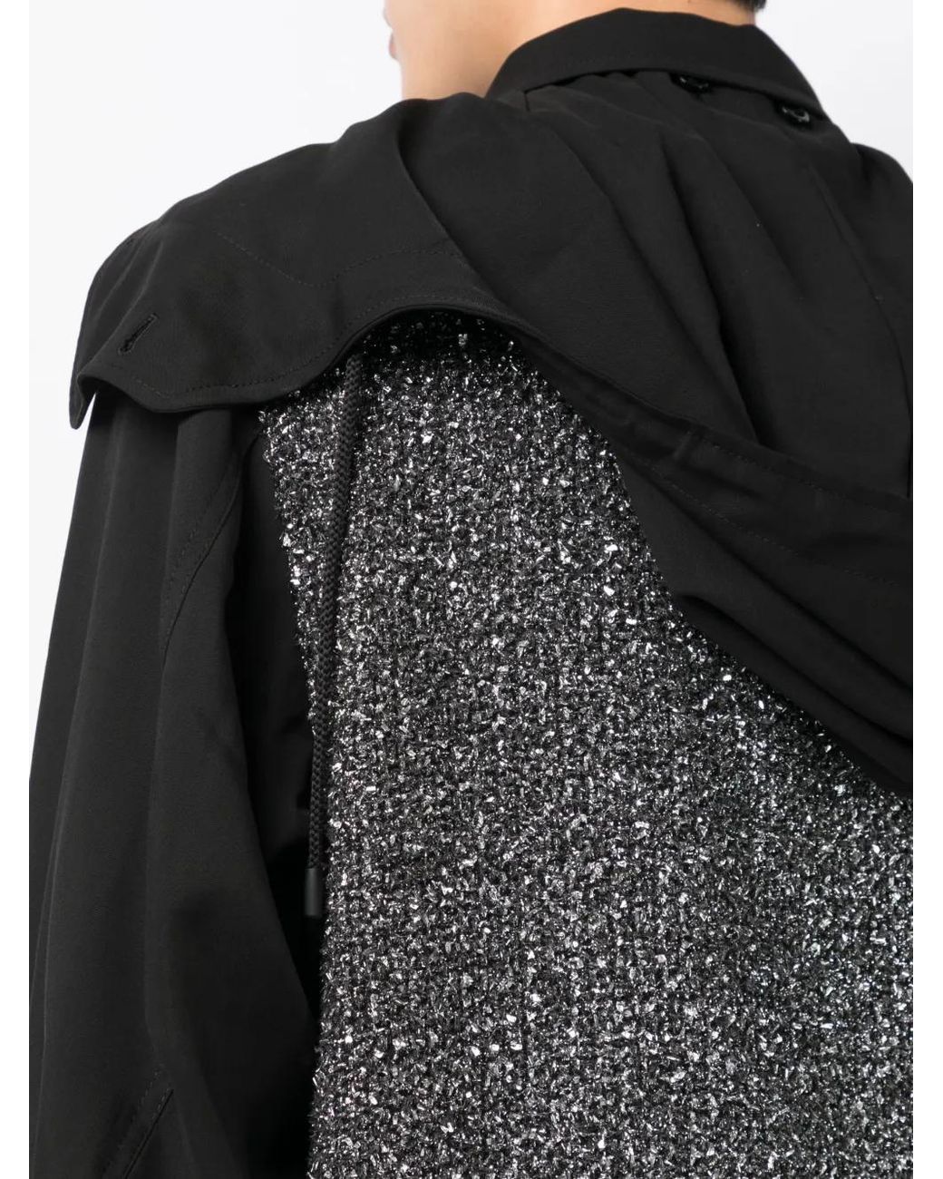 Giacca Con Inserti di 4SDESIGNS in Black da Uomo