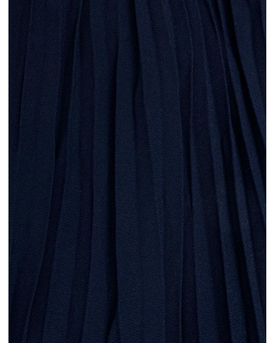 MICHAEL Michael Kors Blue Pleated Skirt
