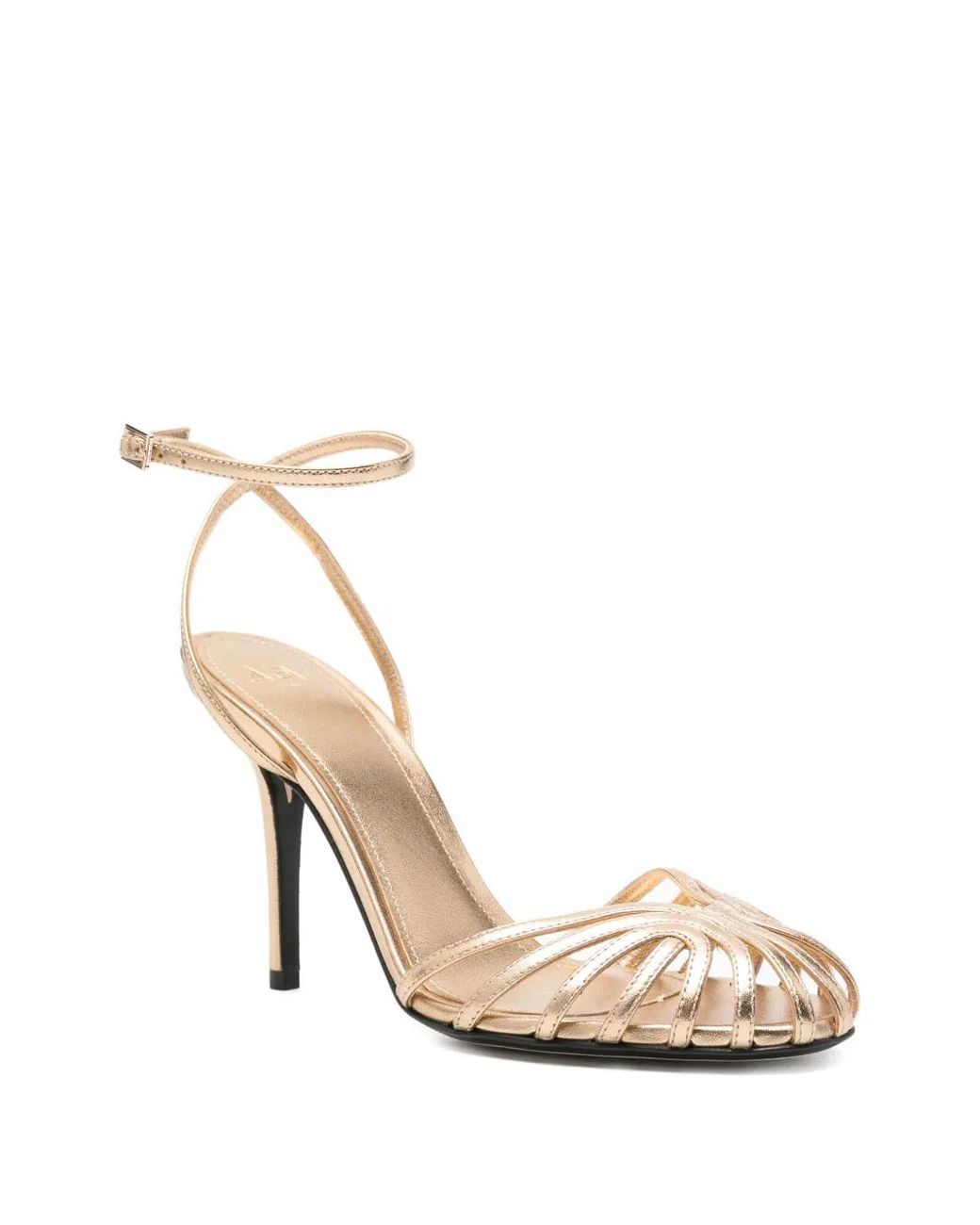 ALEVI Metallic Sandales En Cuir