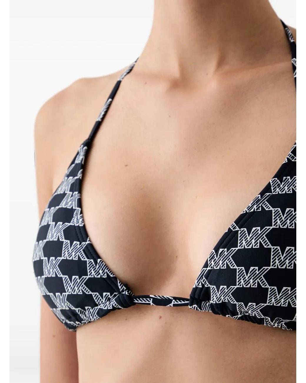 MICHAEL Michael Kors Black Logo-Print Bikini